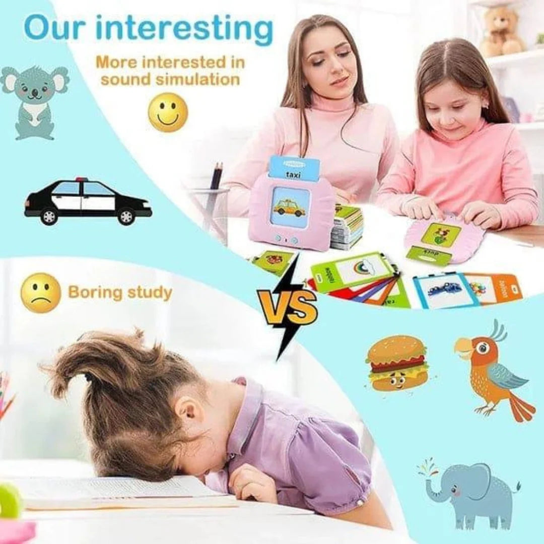 Looofy 10-in-1 Kids Learning Combo | Colouring Books + Talking Flash Cards Set | Fun & Educational Activity Kit for Kids