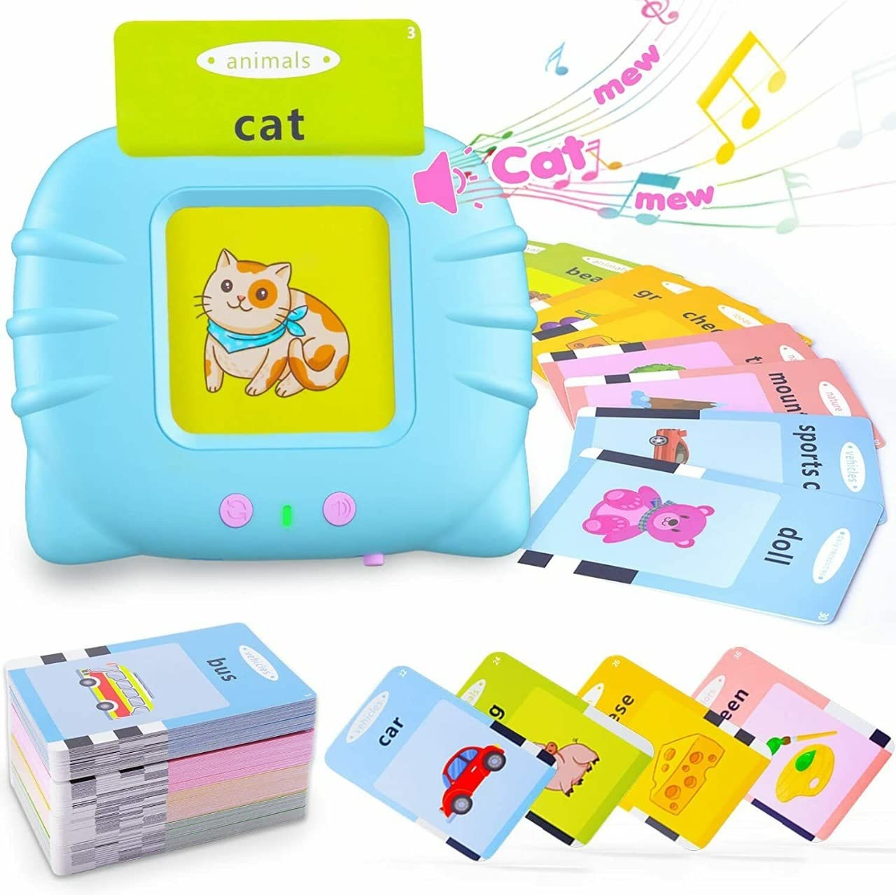 Looofy 10-in-1 Kids Learning Combo | Colouring Books + Talking Flash Cards Set | Fun & Educational Activity Kit for Kids