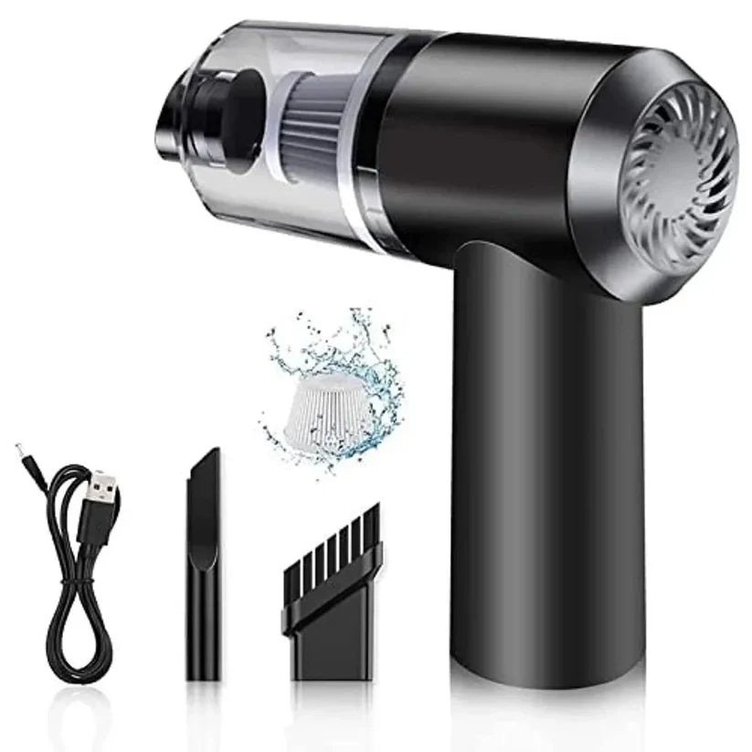 3 in 1 Rechargeable Portable Vacuum Cleaner | Cordless Car & Home Mini Dust Cleaner