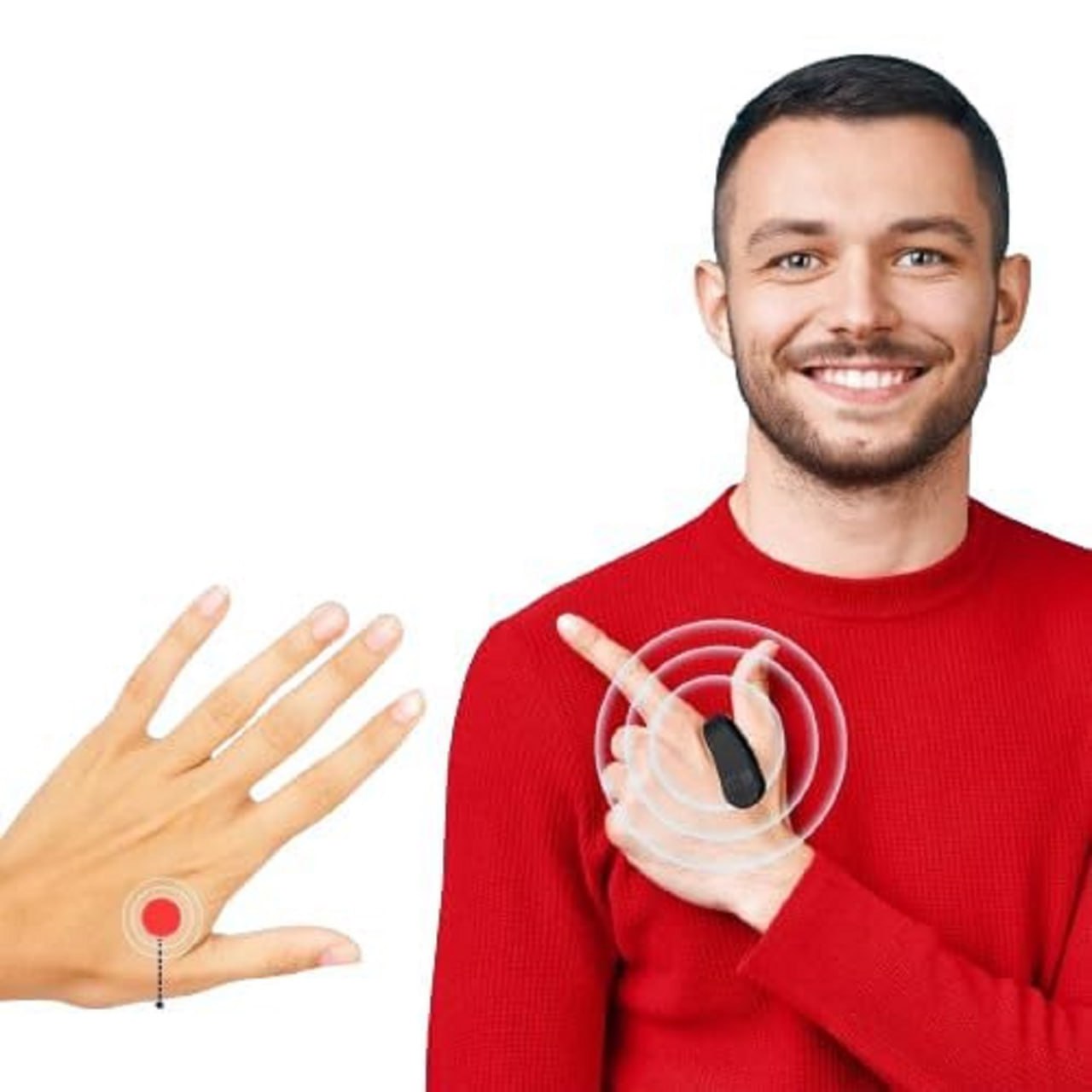 Sugar Control LI4 Acupressure Point Clip (2 Pcs) | Migraine & Tension Relief | Hand Acupressure Clip | Lightweight Wearable for Sugar Control