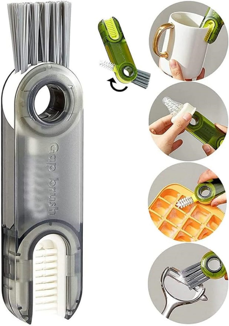 3-in-1 Multi-Functional Bottle Cleaning Brush Set