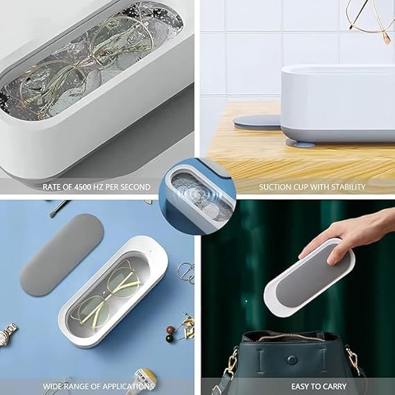 Ultrasonic Jewelry Cleaner | Portable Ultrasonic Cleaning Machine | Dynamic USB Ultrasonic Jewelry & Glasses Cleaner