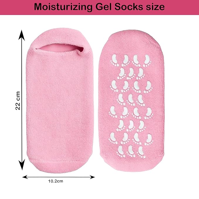 Silicone Moisturizing Gel Socks | Cracked Heel & Pain Relief Socks