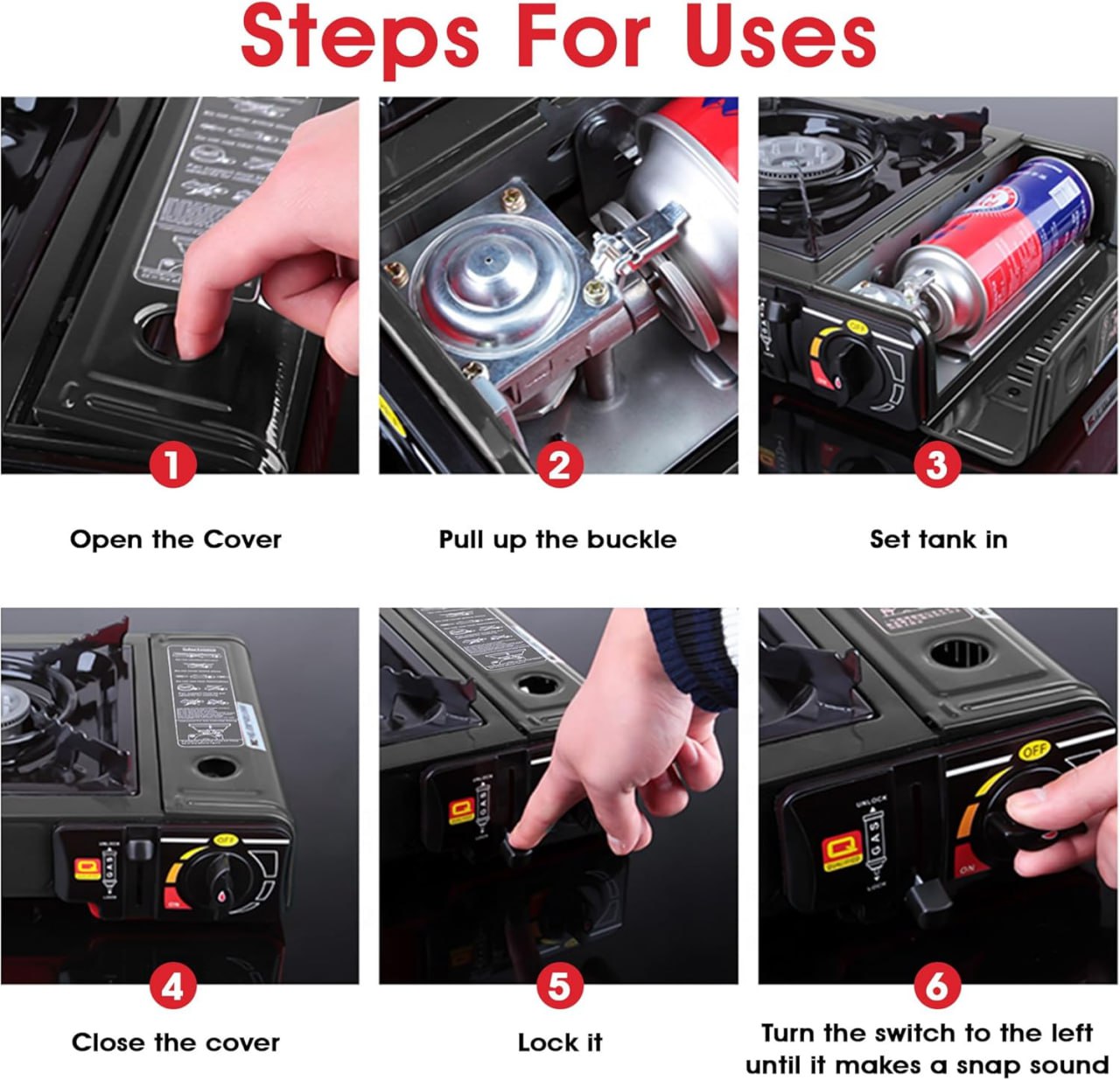 Portable Camping Stove with Carrying Case