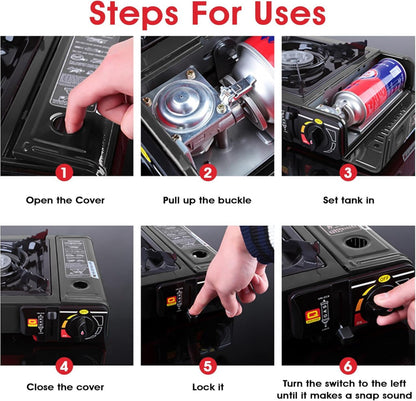 Portable Camping Stove with Carrying Case