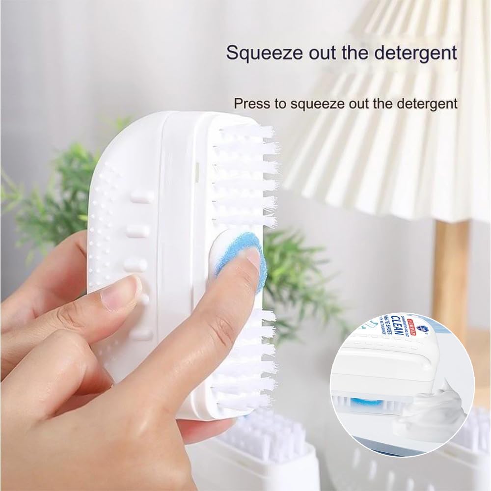 2-in-1 Shoes Brush for Sneakers | White Shoe Cleaner Brush