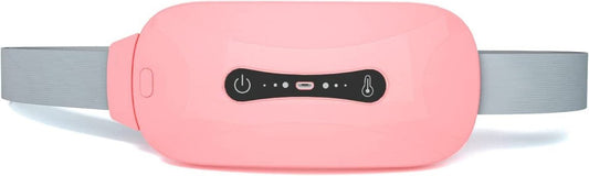 Portable Menstrual Heating Pad Massager | Period Pain Relief Device with Vibrating Heating Belt