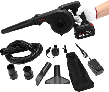 Cordless Mini Blower & Vacuum | 2-in-1 Portable Rechargeable Blower