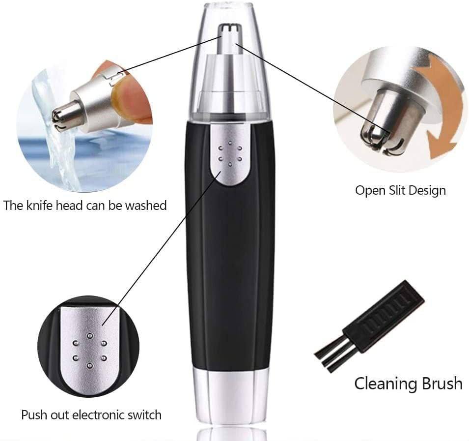 3 in 1 Electric Nose & Ear Hair Trimmer | Multipurpose Nose, Ear, and Eyebrow Hair Remover | Dynamic Precision Grooming Trimmer | Rechargeable Nose Hair Trimmer | Eyebrow & Facial Hair Remover