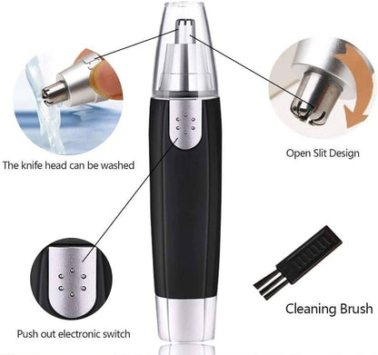 3 in 1 Electric Nose & Ear Hair Trimmer | Multipurpose Nose, Ear, and Eyebrow Hair Remover | Dynamic Precision Grooming Trimmer | Rechargeable Nose Hair Trimmer | Eyebrow & Facial Hair Remover