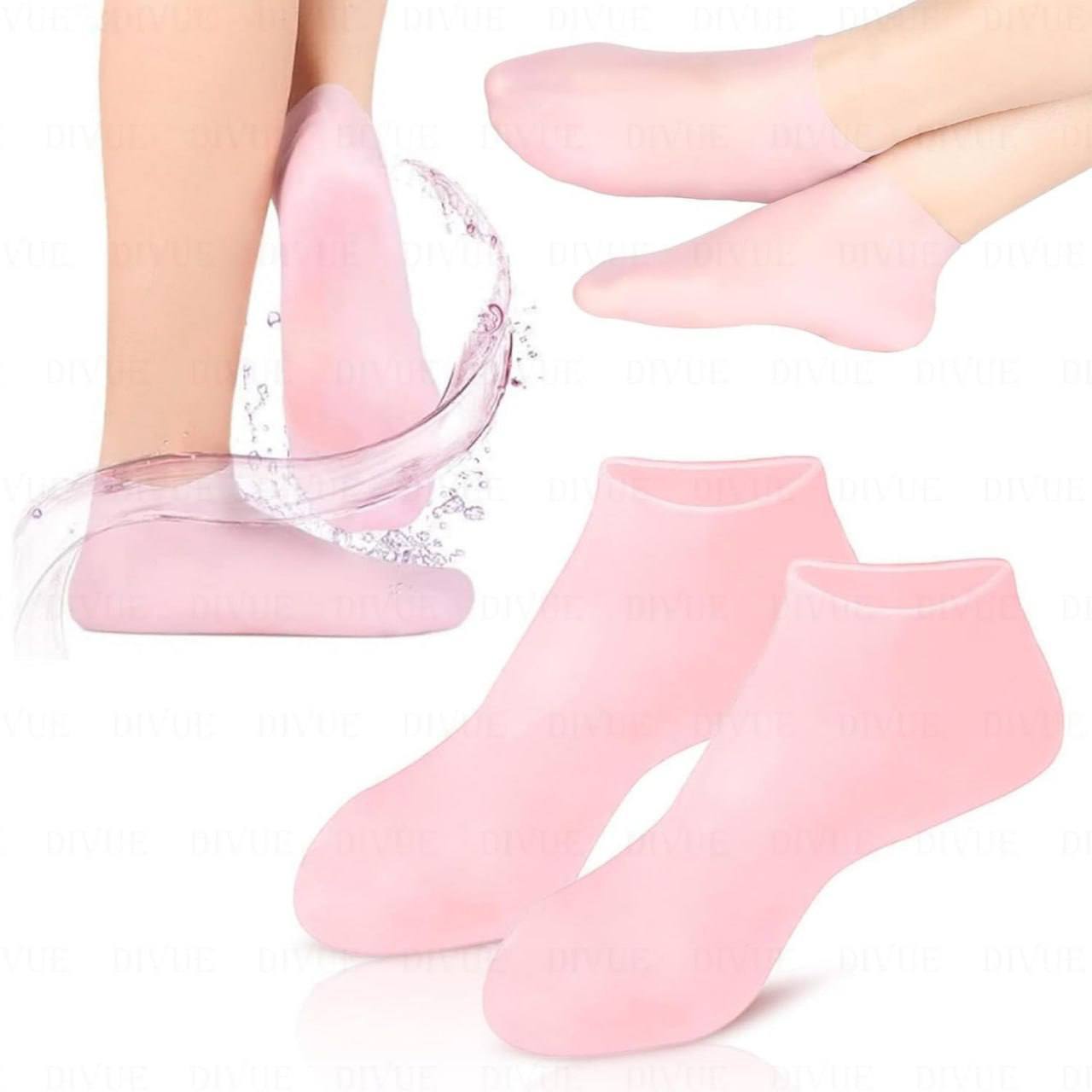 Silicone Moisturizing Gel Socks | Cracked Heel & Pain Relief Socks