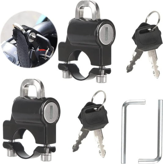 Motorcycle and Bicycle Helmet Anti-Theft Lock